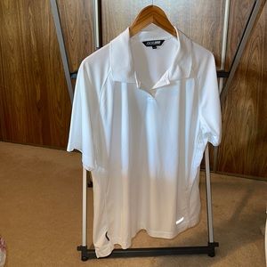 Women’s CX2 golf shirt. White 2XL